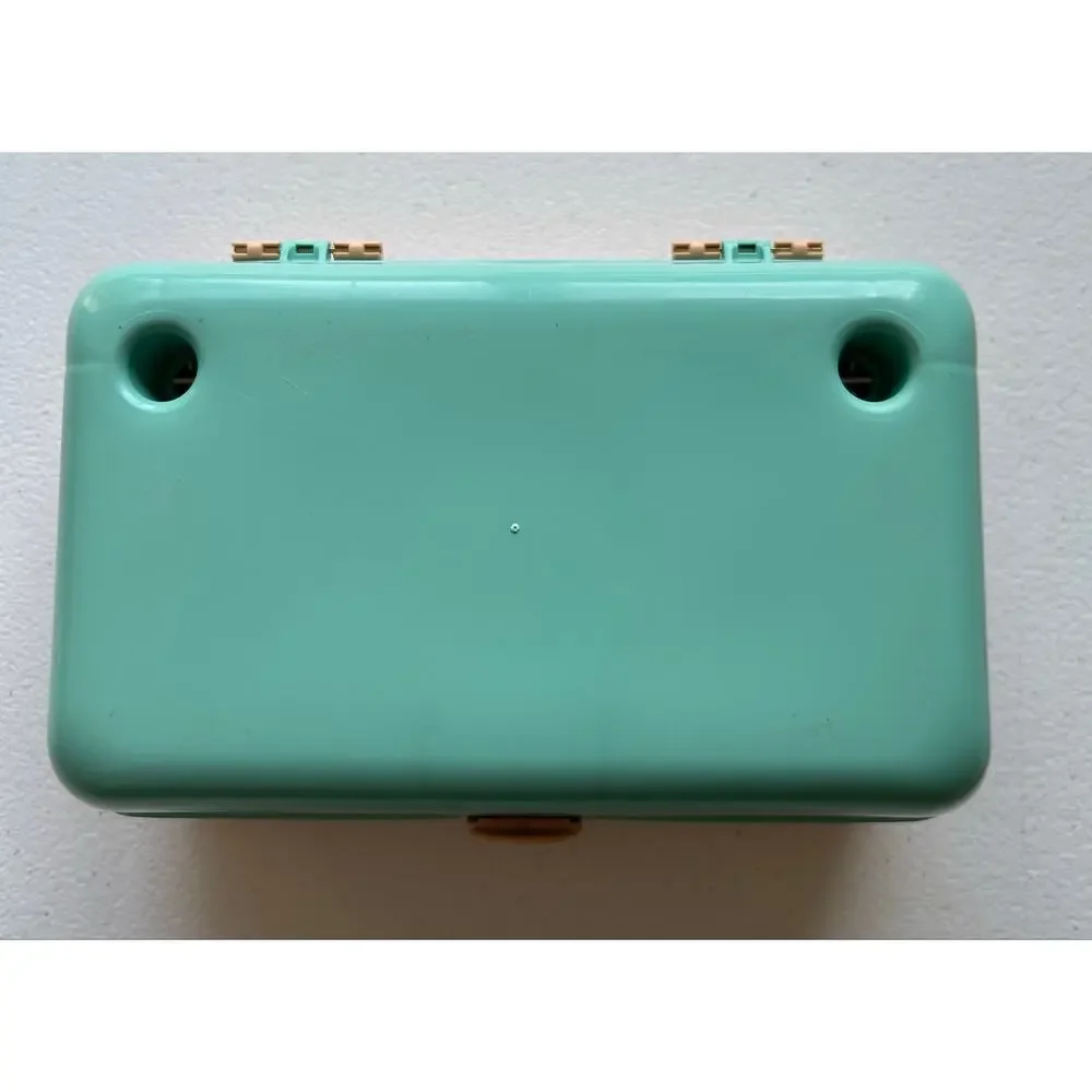 Vintage 90s Caboodles Pretty & Petite Mini Organizer Case Peach Mint Green Retro
